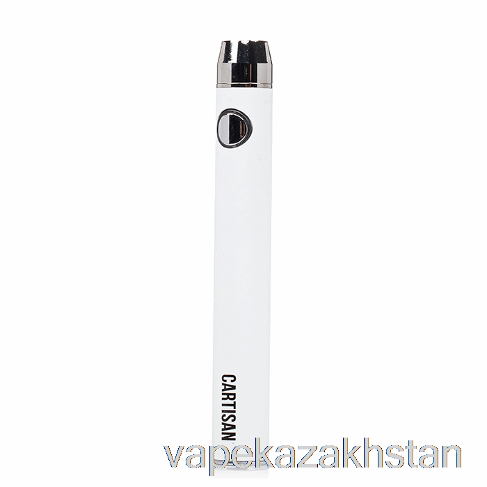 Vape Smoke Cartisan Button VV 900 Dual Charge 510 Battery [USB-C] White